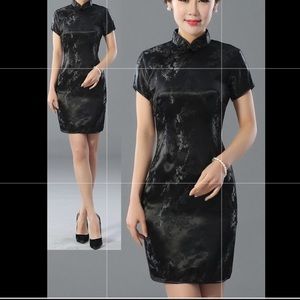 Black Chinese dress